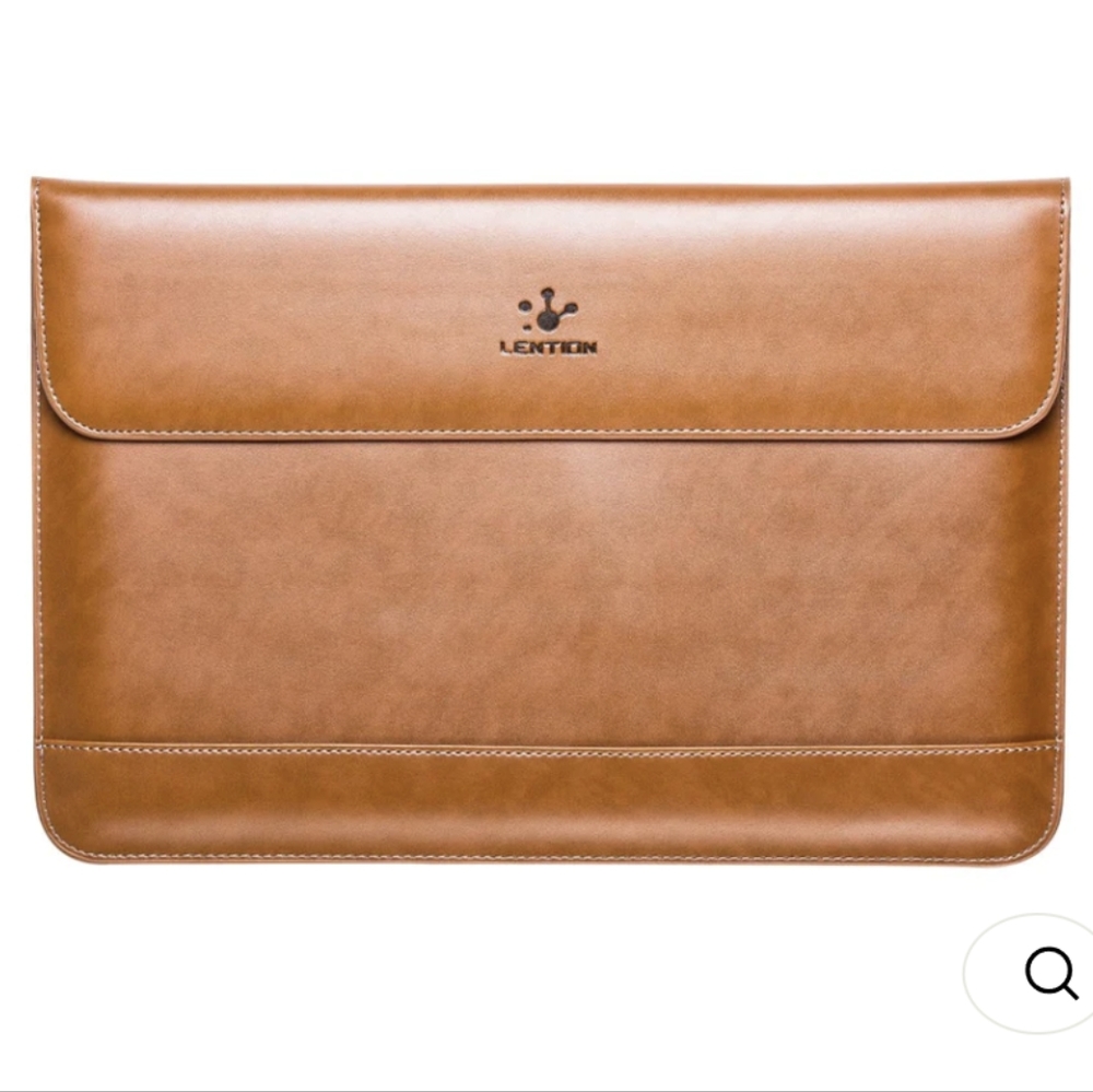LENTION Split Leather Sleeve Case for MacBook Air and Ultra Slim Laptop